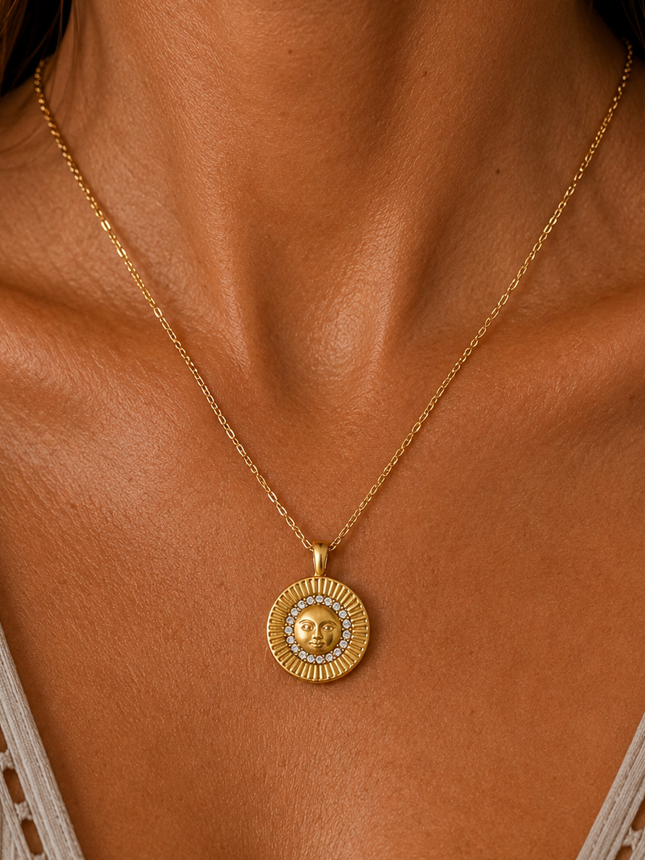 
                  
                    Star & Moon Pendant Necklace | Waterproof & Tarnish-Free
                  
                