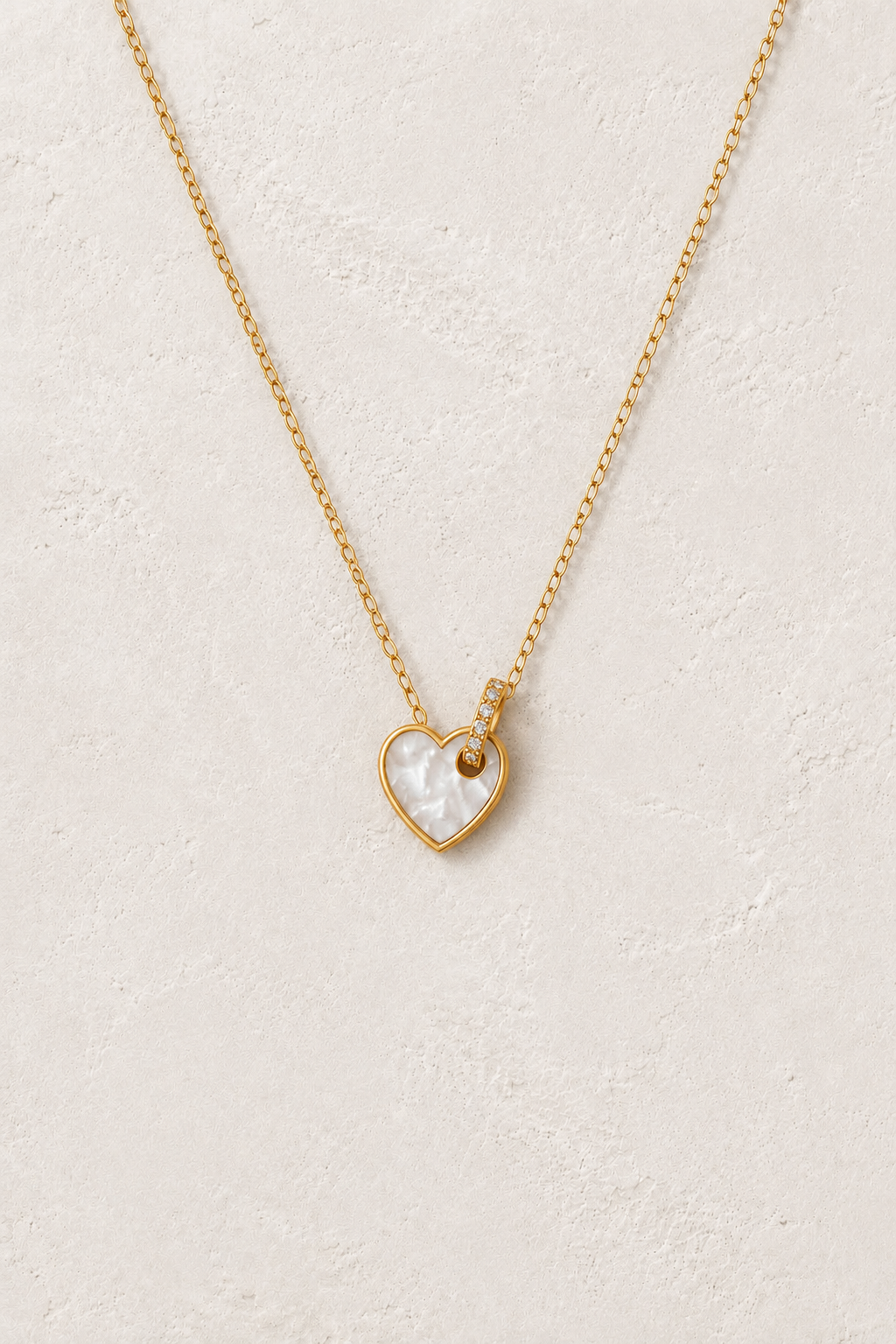 
                  
                    Amélie Mother of Pearl Shell Heart Necklace
                  
                