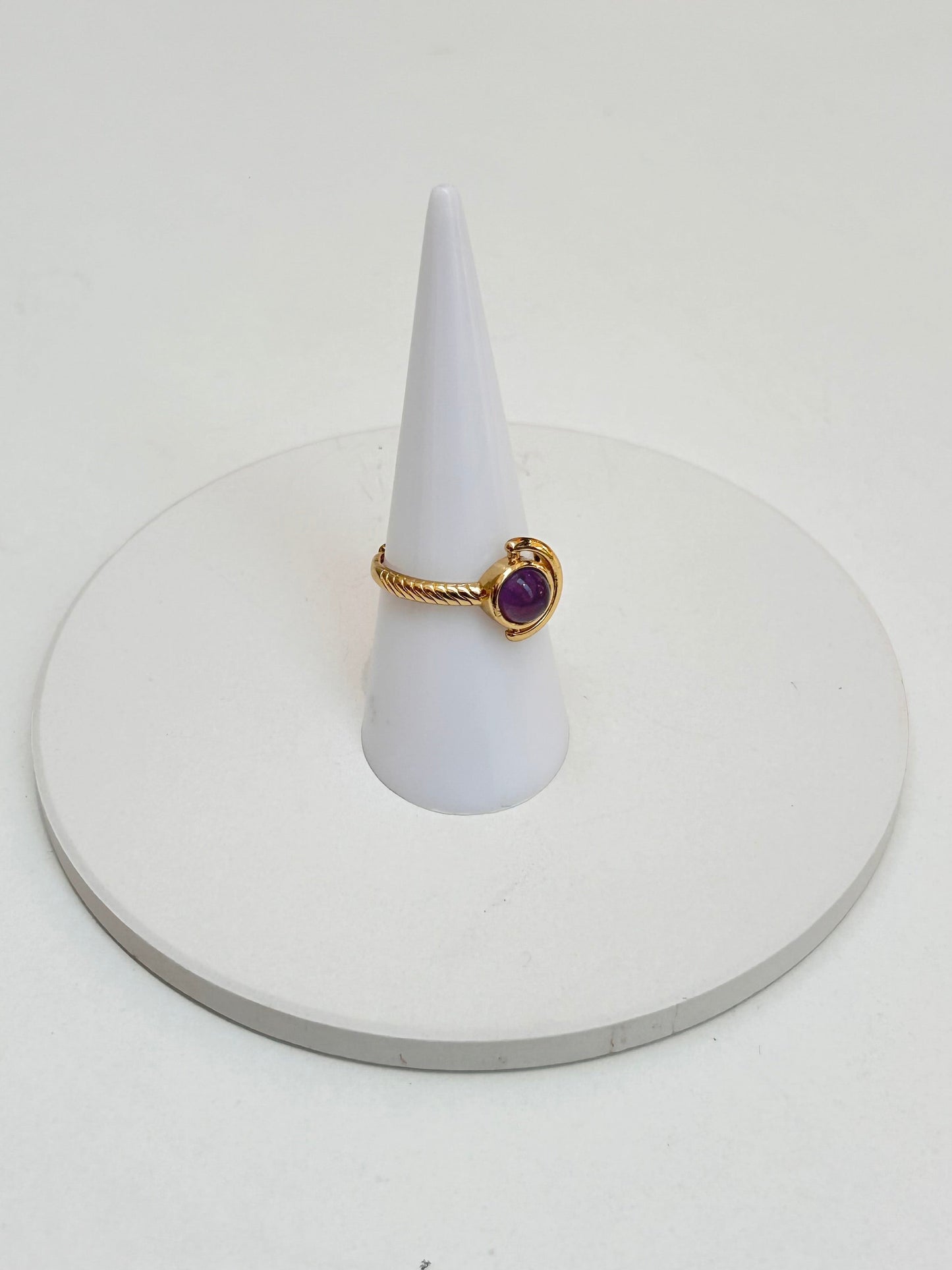 
                  
                    Small Amethyst Adjustable Ring 2
                  
                