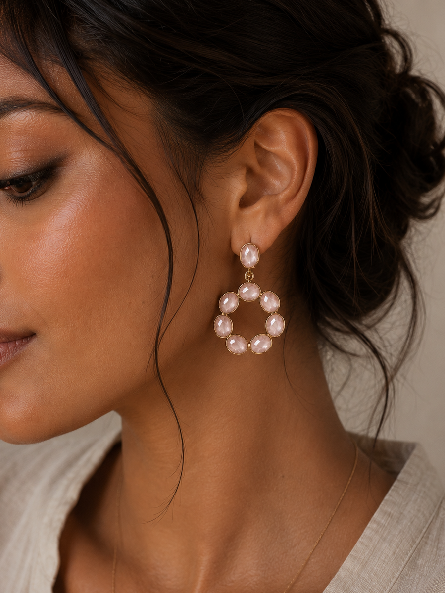 
                  
                    Rose Quartz Soul Earrings
                  
                