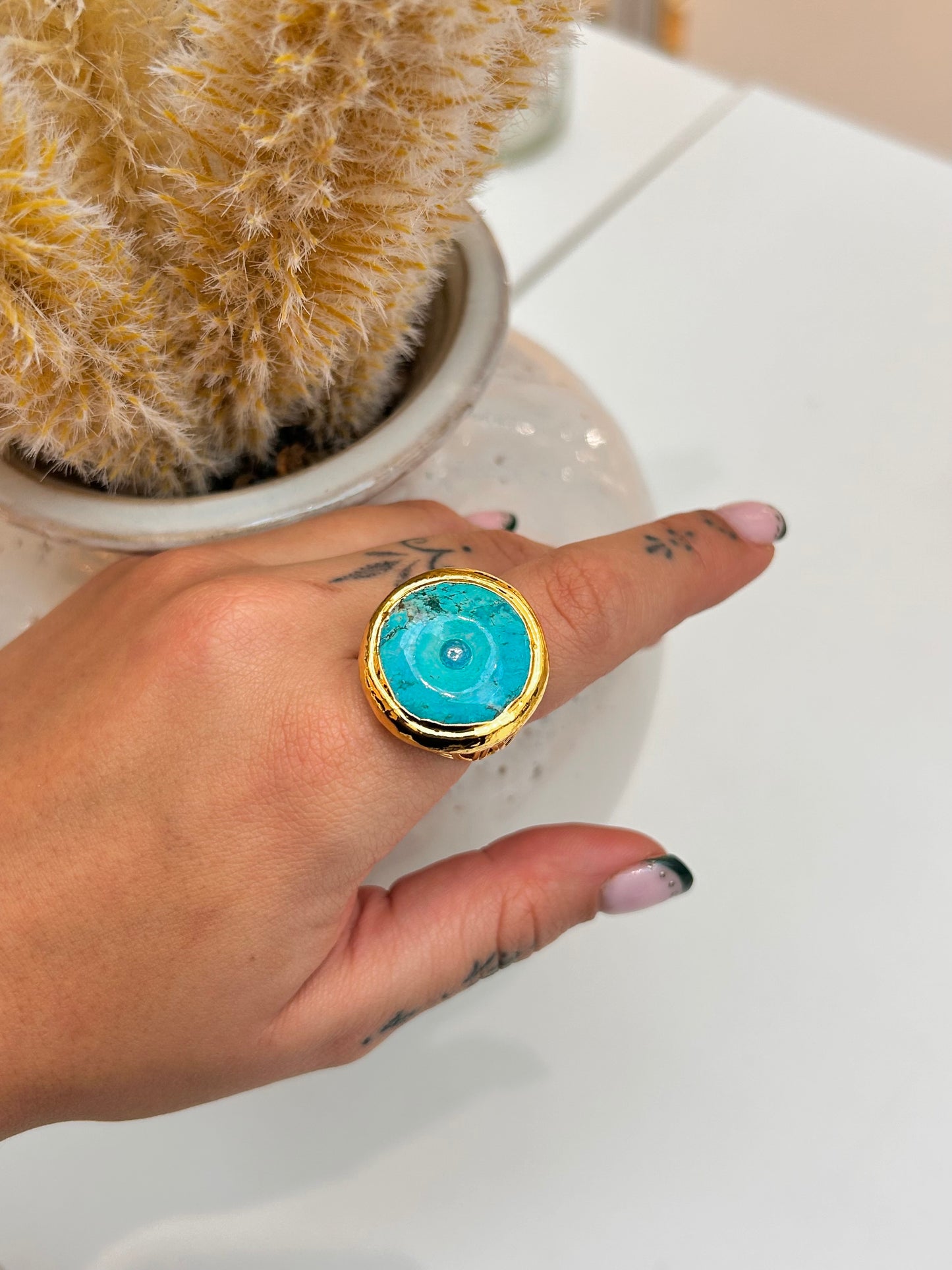 
                  
                    Turquoise Adjustable Ring
                  
                