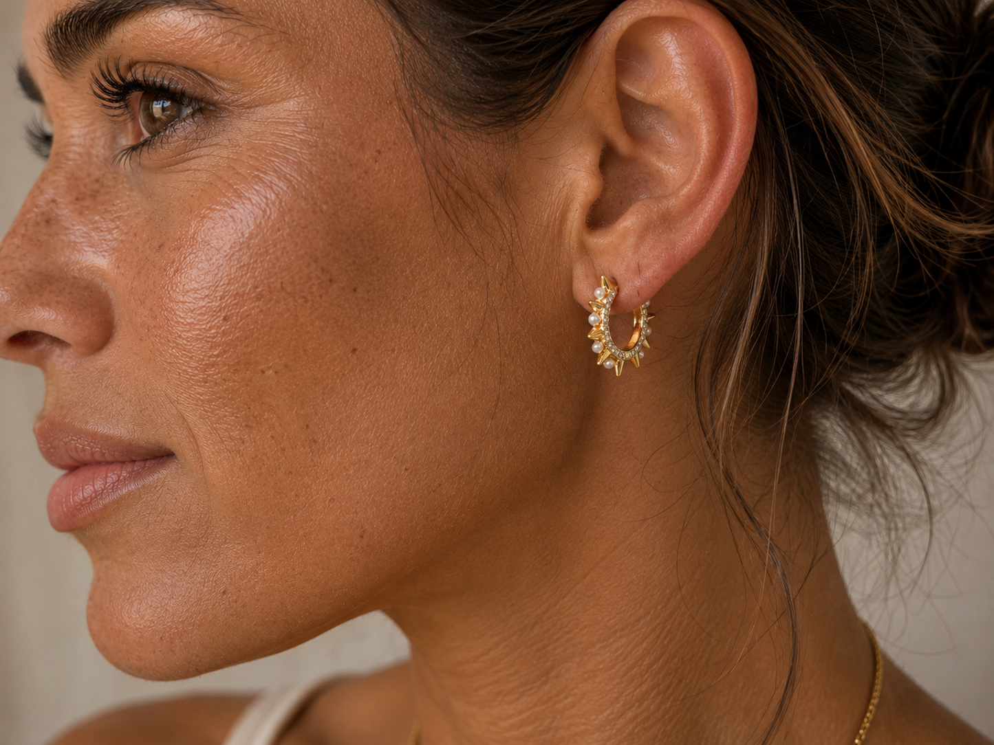 
                  
                    Pearl Solstice Earrings – Genuine Freshwater Pearl Hoop Earrings
                  
                