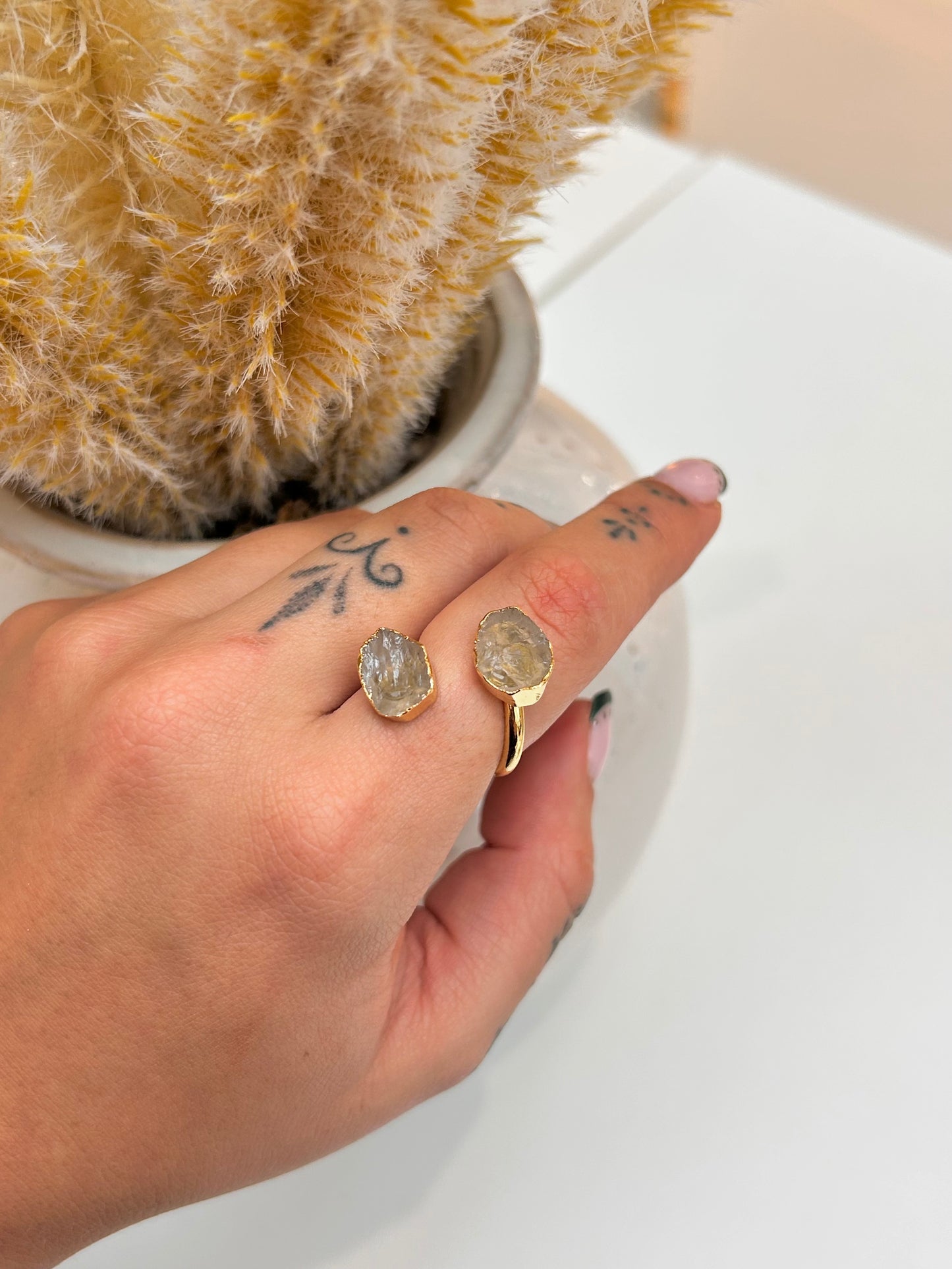 
                  
                    Raw Smokey Quartz Adjustable Ring
                  
                