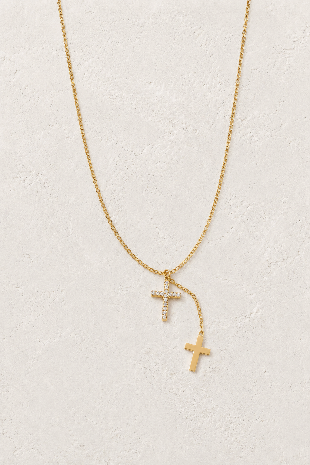 
                  
                    Double Cross Necklace
                  
                