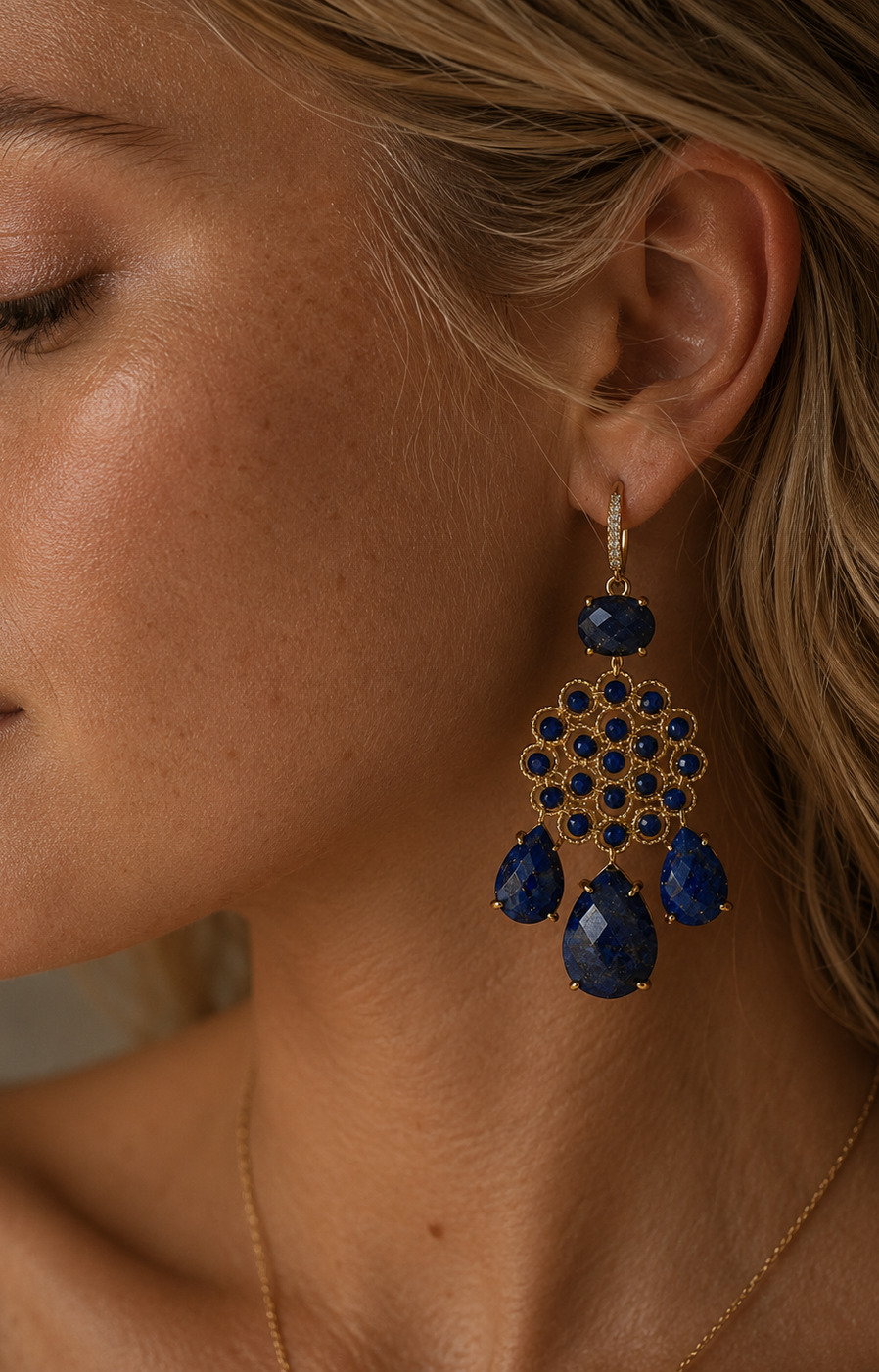
                  
                    Lapis Lazuli Soleya Earrings
                  
                