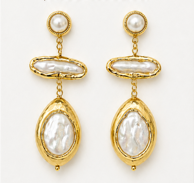 
                  
                    Pearl Muse Earrings – Genuine Freshwater Pearl Drop Earrings
                  
                