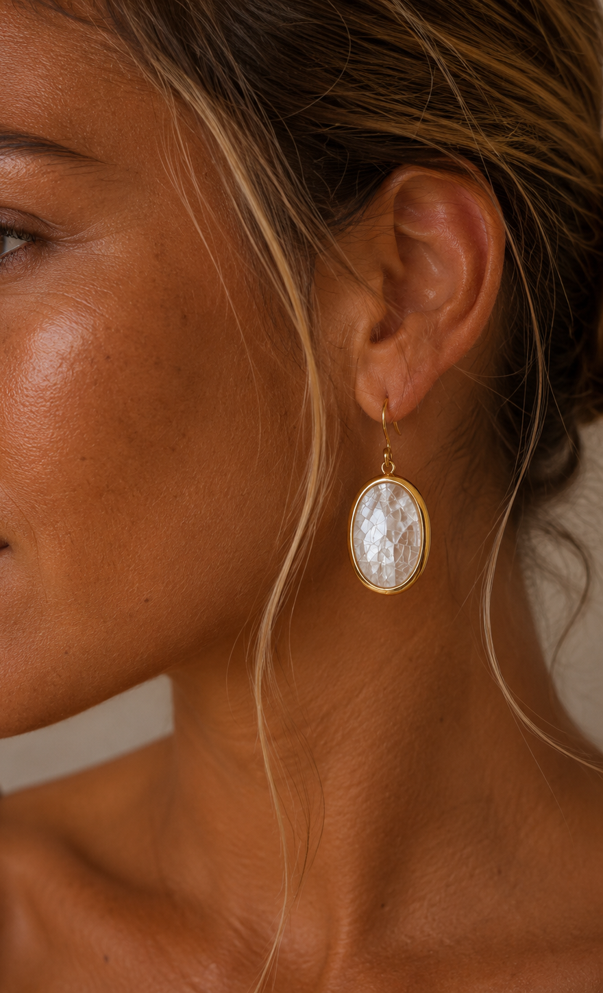 
                  
                    Pearl Halo Earrings – Freshwater Pearl & Shell Drop Earrings
                  
                