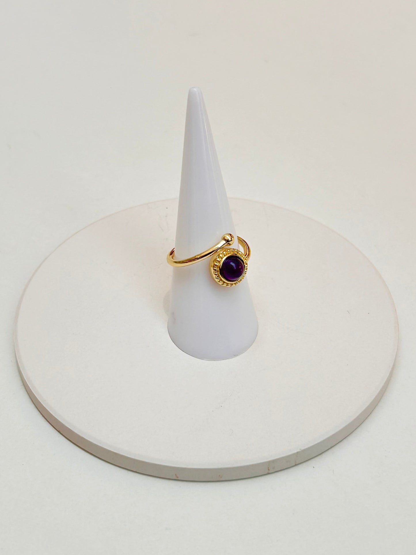 
                  
                    Small Amethyst Adjustable Ring 1
                  
                