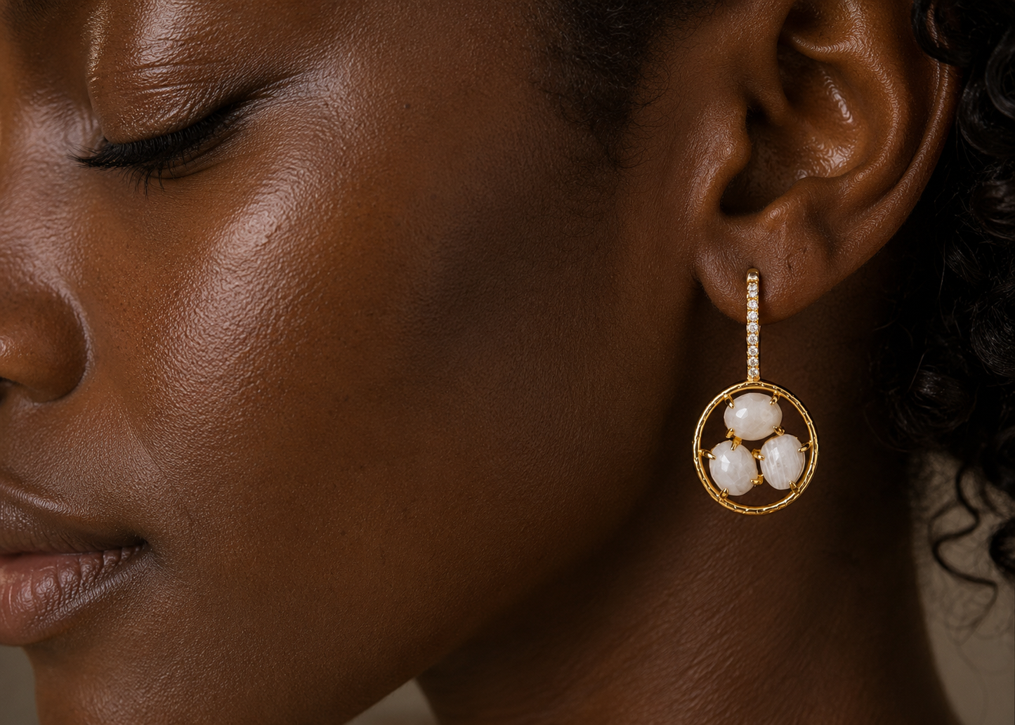 
                  
                    Moonstone Zahara Earrings
                  
                
