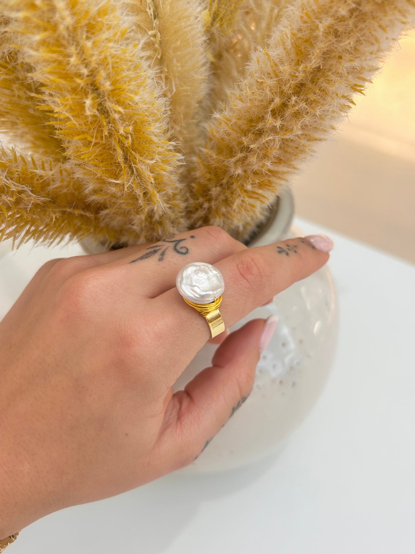 
                  
                    Roselle Freshwater Pearl Ring (Adjustable)
                  
                