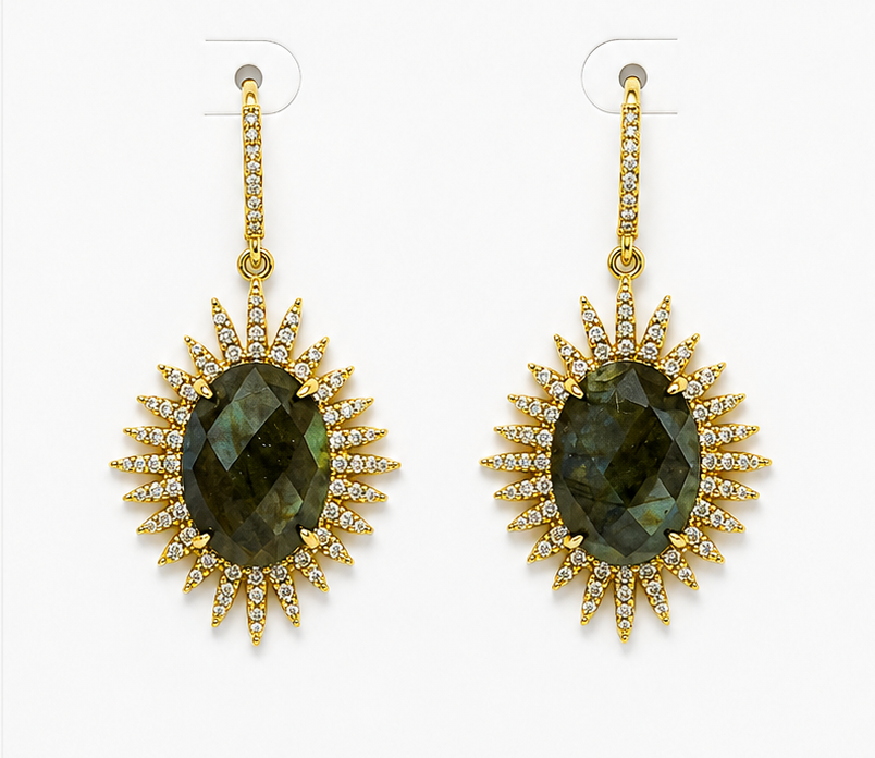 
                  
                    Astra Labradorite – Genuine Gemstone Statement Drop Earrings
                  
                