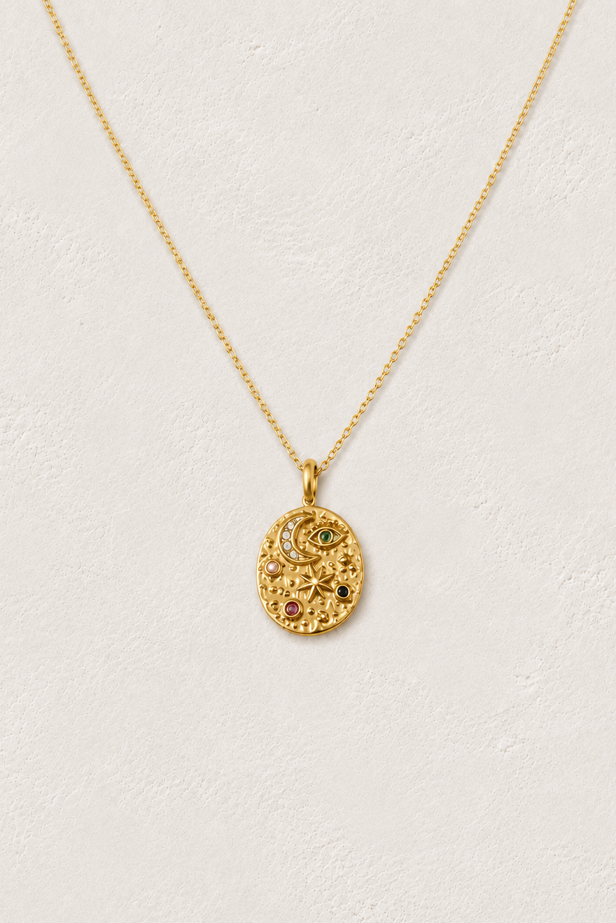 
                  
                    Celestial Eye Pendant Necklace
                  
                