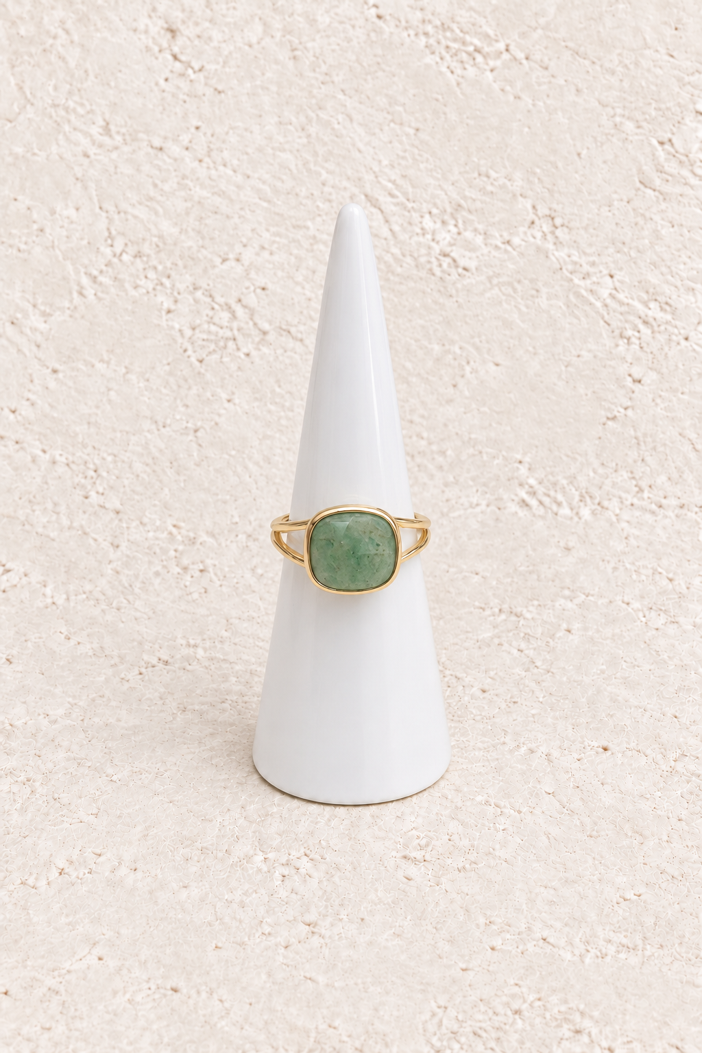 
                  
                    Green Jade Squared Adjustable Ring
                  
                
