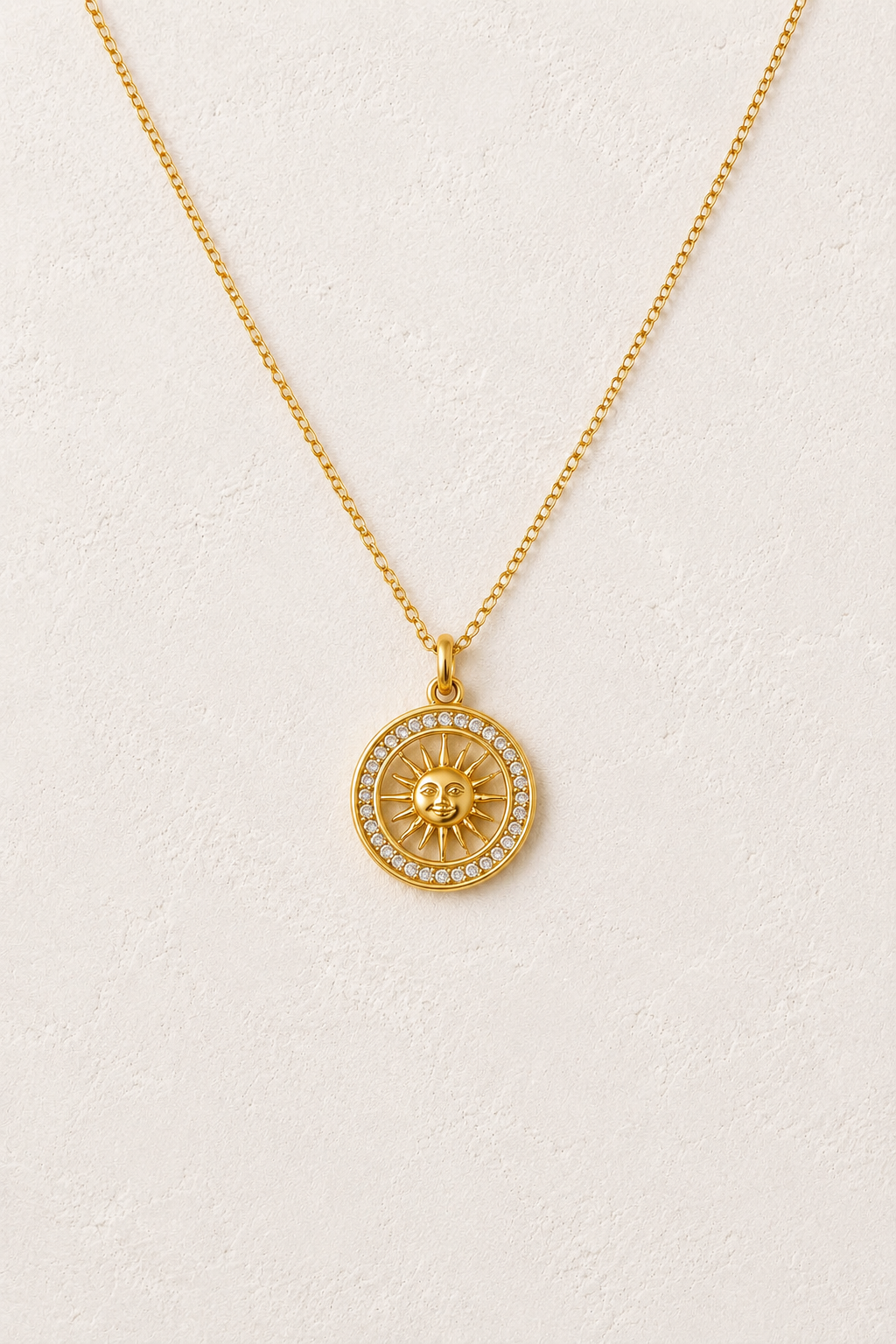 
                  
                    Soleil Crystal Sun Necklace – Waterproof & Tarnish-Free
                  
                