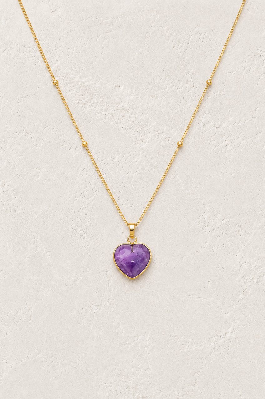 
                  
                    Amethyst Heart Necklace
                  
                