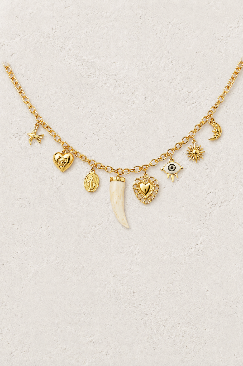 
                  
                    Charm Gold Plated Stainless Steel Waterproof & Tarnish-Free Necklaces- Boho Jewellery For Everyday Wear
                  
                