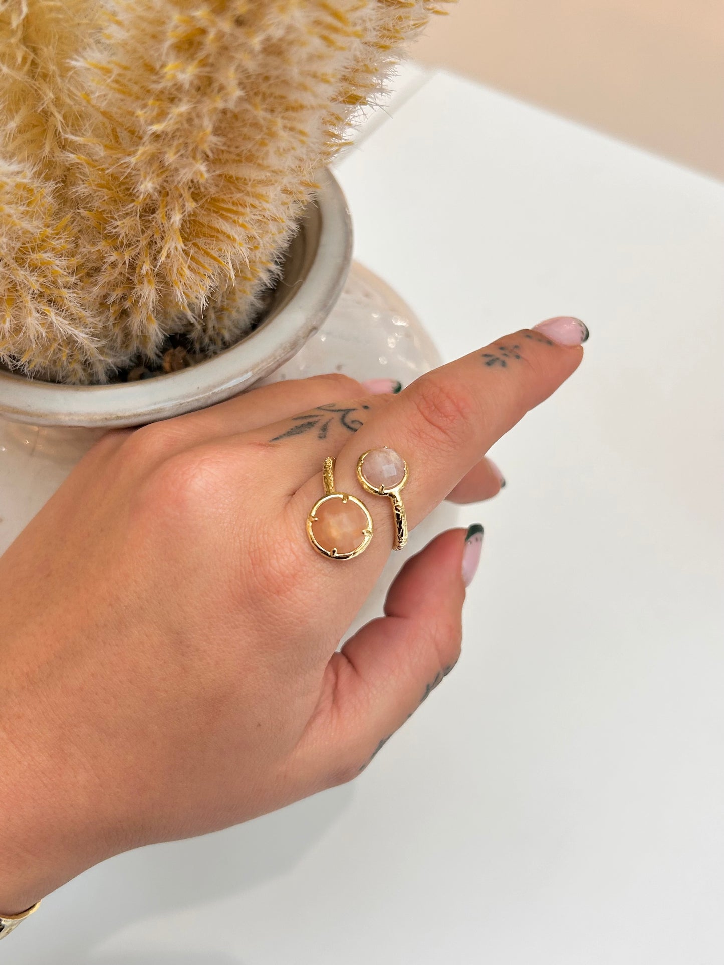 
                  
                    Sunstone Double Adjustable Ring
                  
                
