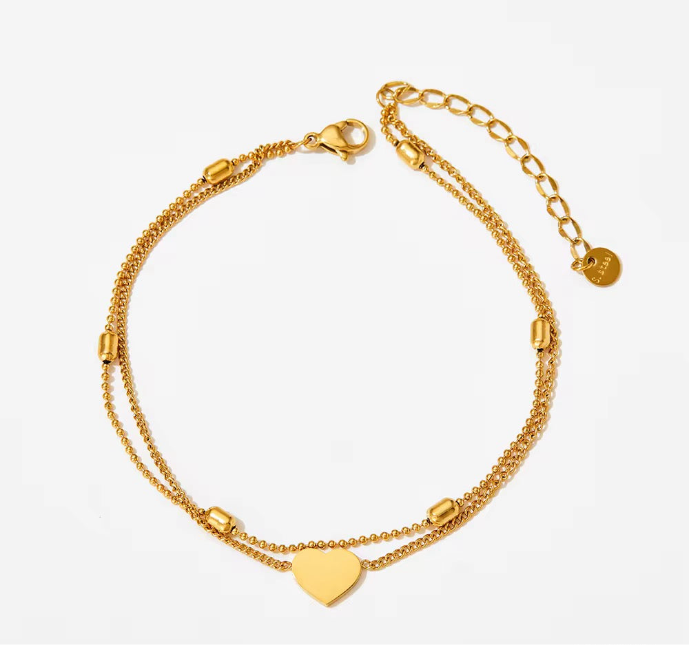 
                  
                    Gold Plated Stainless Steel Waterproof & Tarnish-Free Adjustable Anklet- Boho Jewellery For Everyday Wear – Boho & Mala jewellery
                  
                