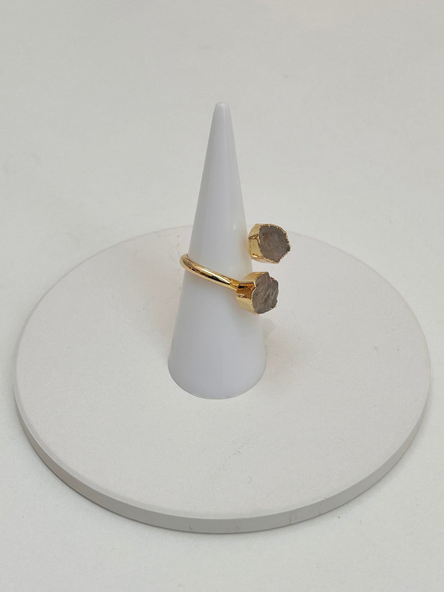 
                  
                    Raw Smokey Quartz Adjustable Ring
                  
                