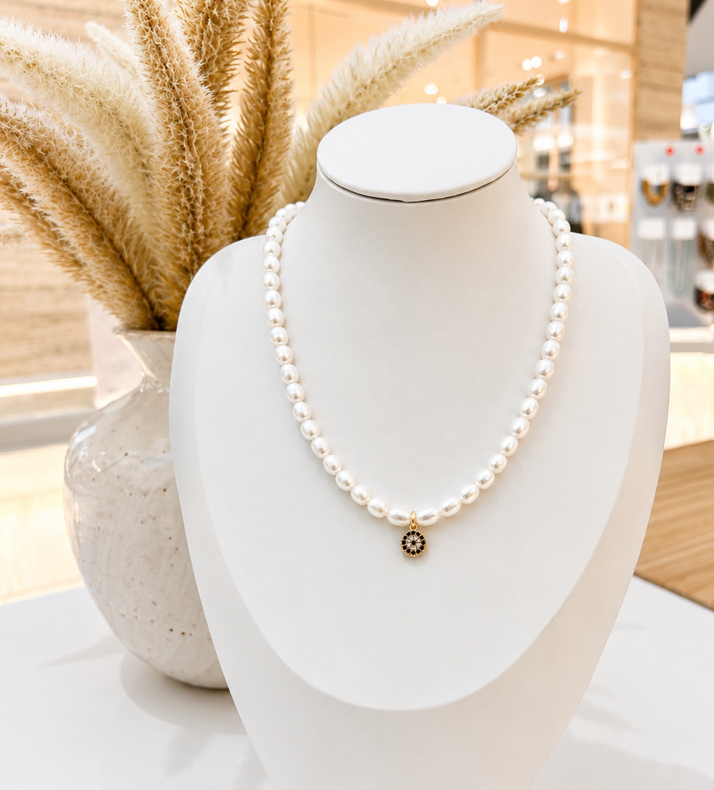 
                  
                    Selene Eye Pearl Necklace
                  
                