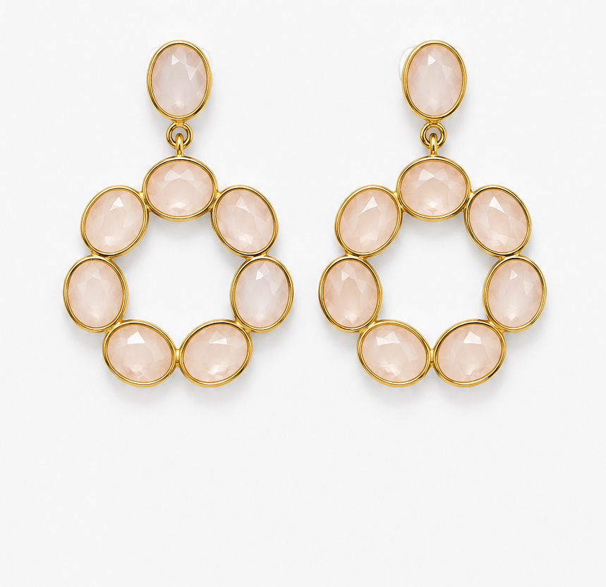 
                  
                    Rose Quartz Soul Earrings
                  
                