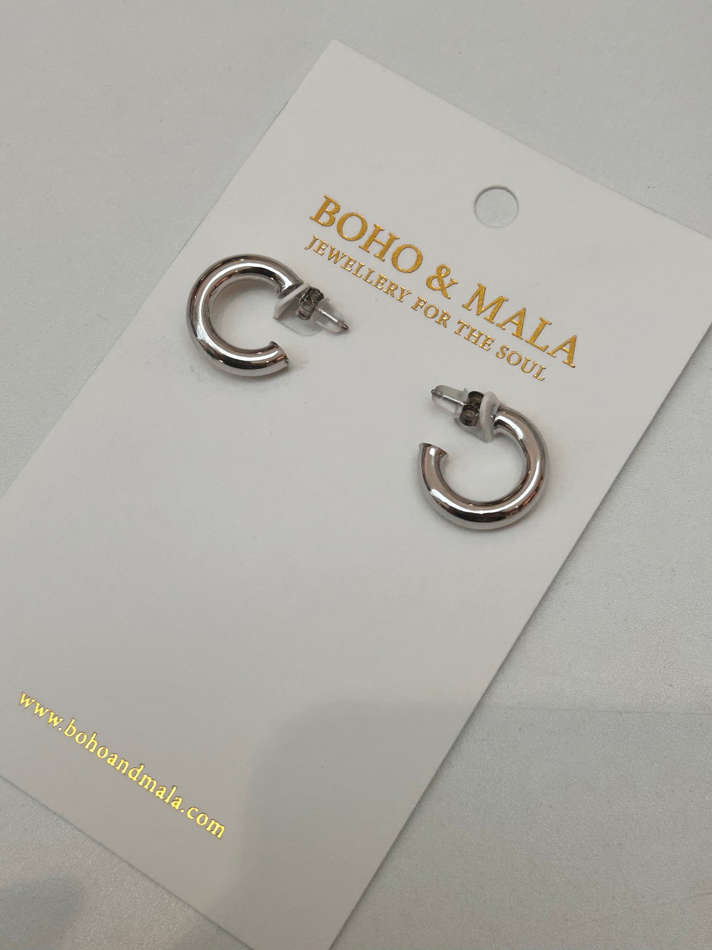
                  
                    Alba Silver Chunky Hoop Earrings - Sterling Silver
                  
                