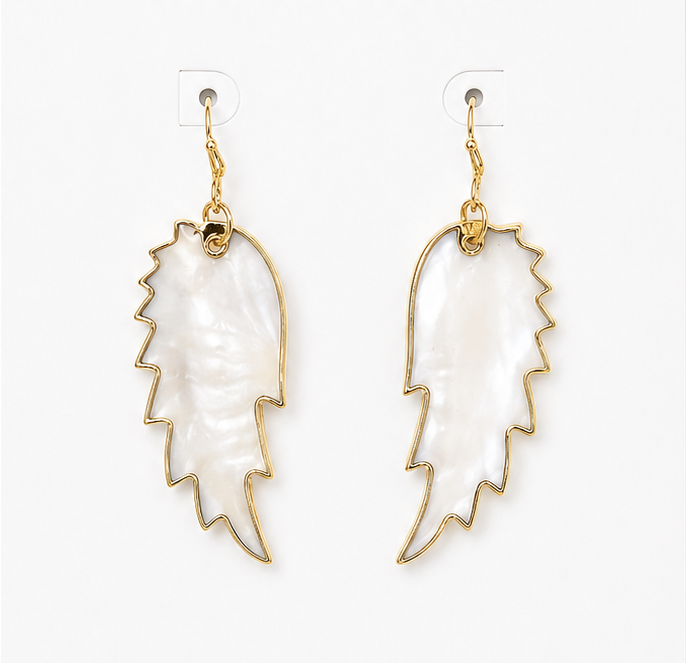 
                  
                    Ocean Feather Drop Earrings – Freshwater Pearl Statement Earrings
                  
                