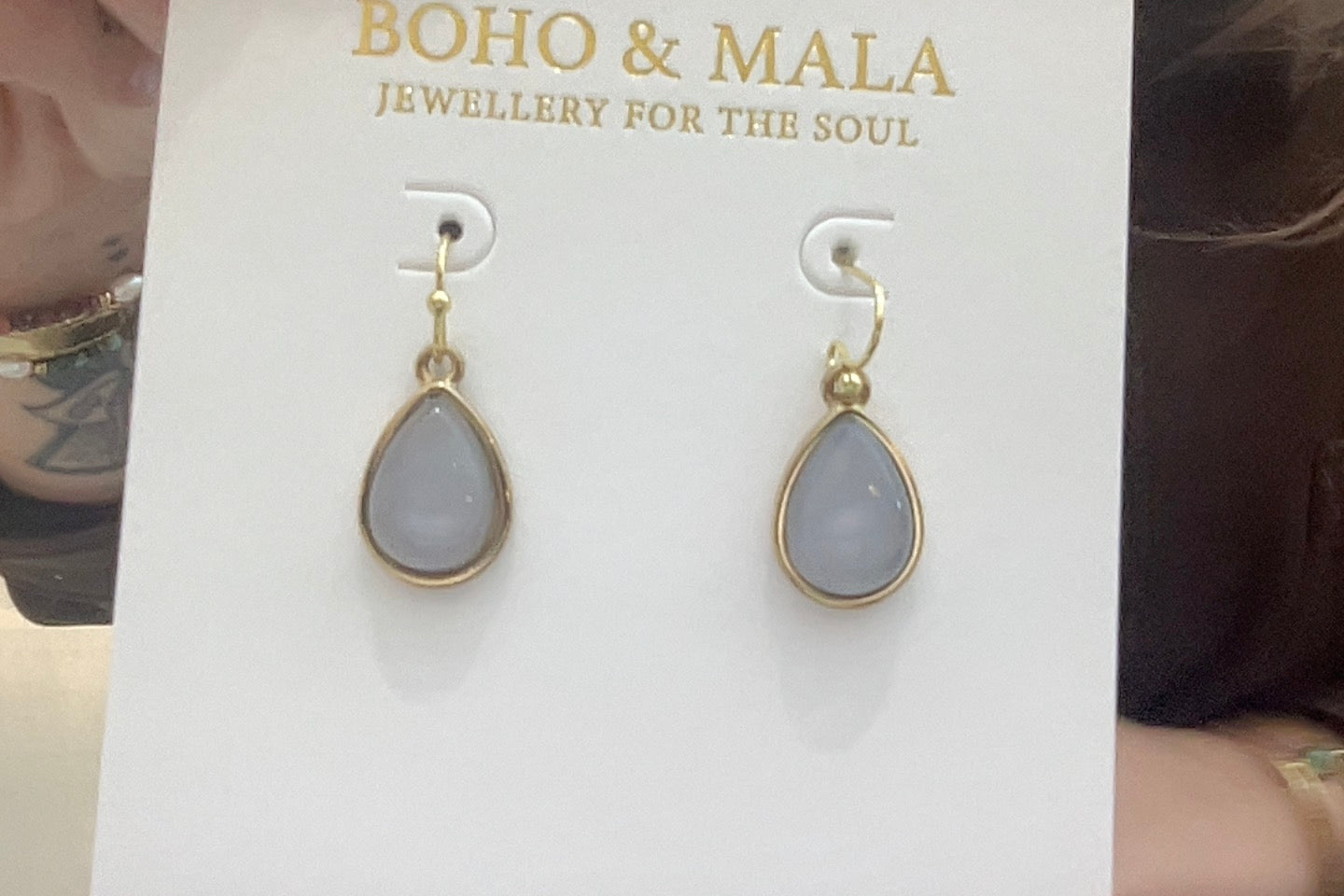 
                  
                    Aviana Grey Teardrop Earrings
                  
                