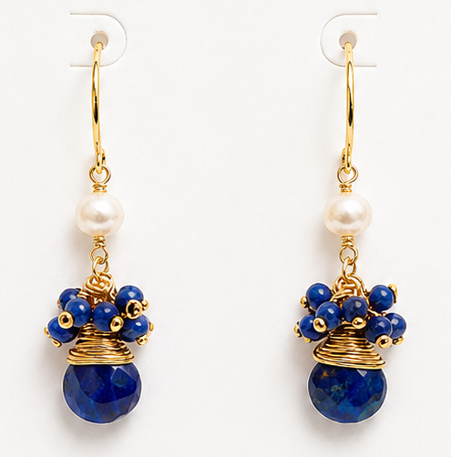 
                  
                    Maris Lapis Lazuli – Genuine Gemstone & Freshwater Pearl
                  
                