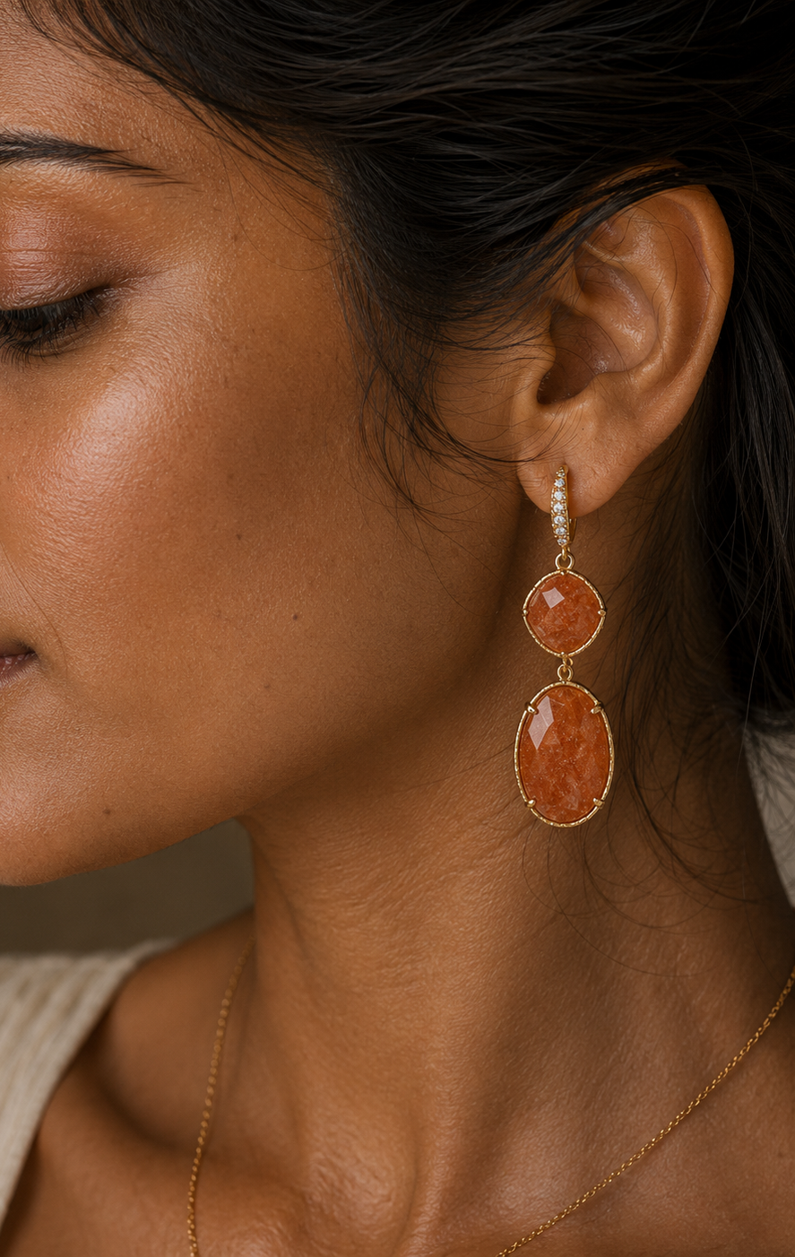 
                  
                    Sunstone Amara Earrings
                  
                
