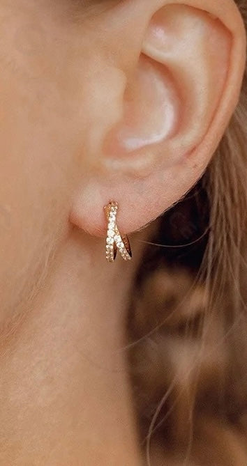 
                  
                    Boho & Mala Sterling Silver Stud Hoop Earrings
                  
                