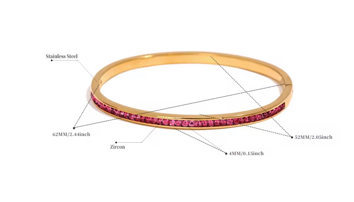 
                  
                    Serene Gold Green Crystal Bangle – Boho & Mala jewellery
                  
                