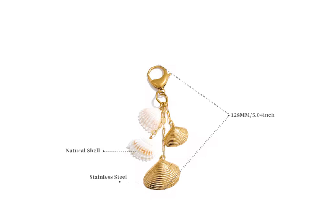 
                  
                    Shell Charm Key Ring
                  
                