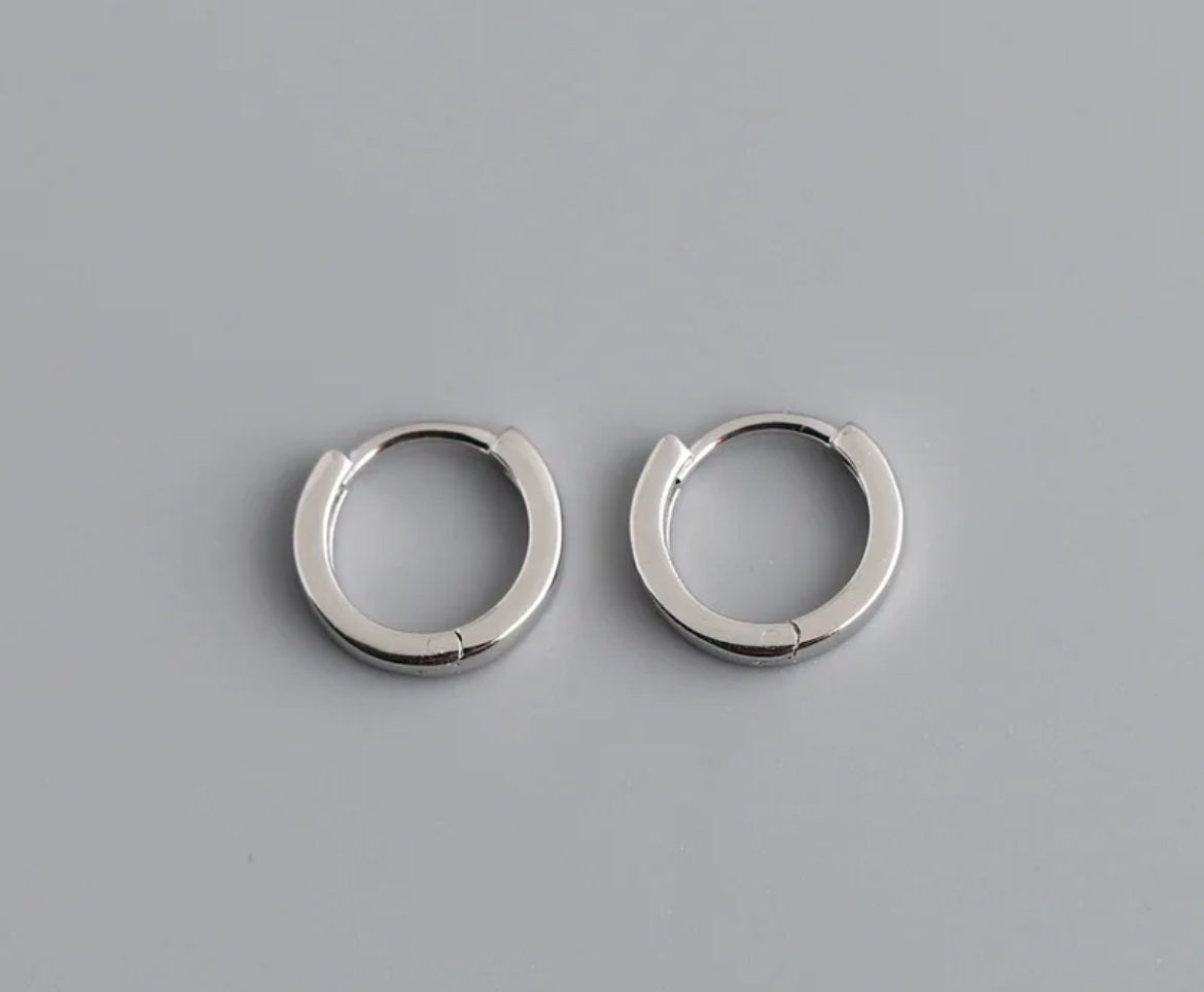 
                  
                    Boho & Mala Sterling Silver Hoop Huggie Earrings
                  
                