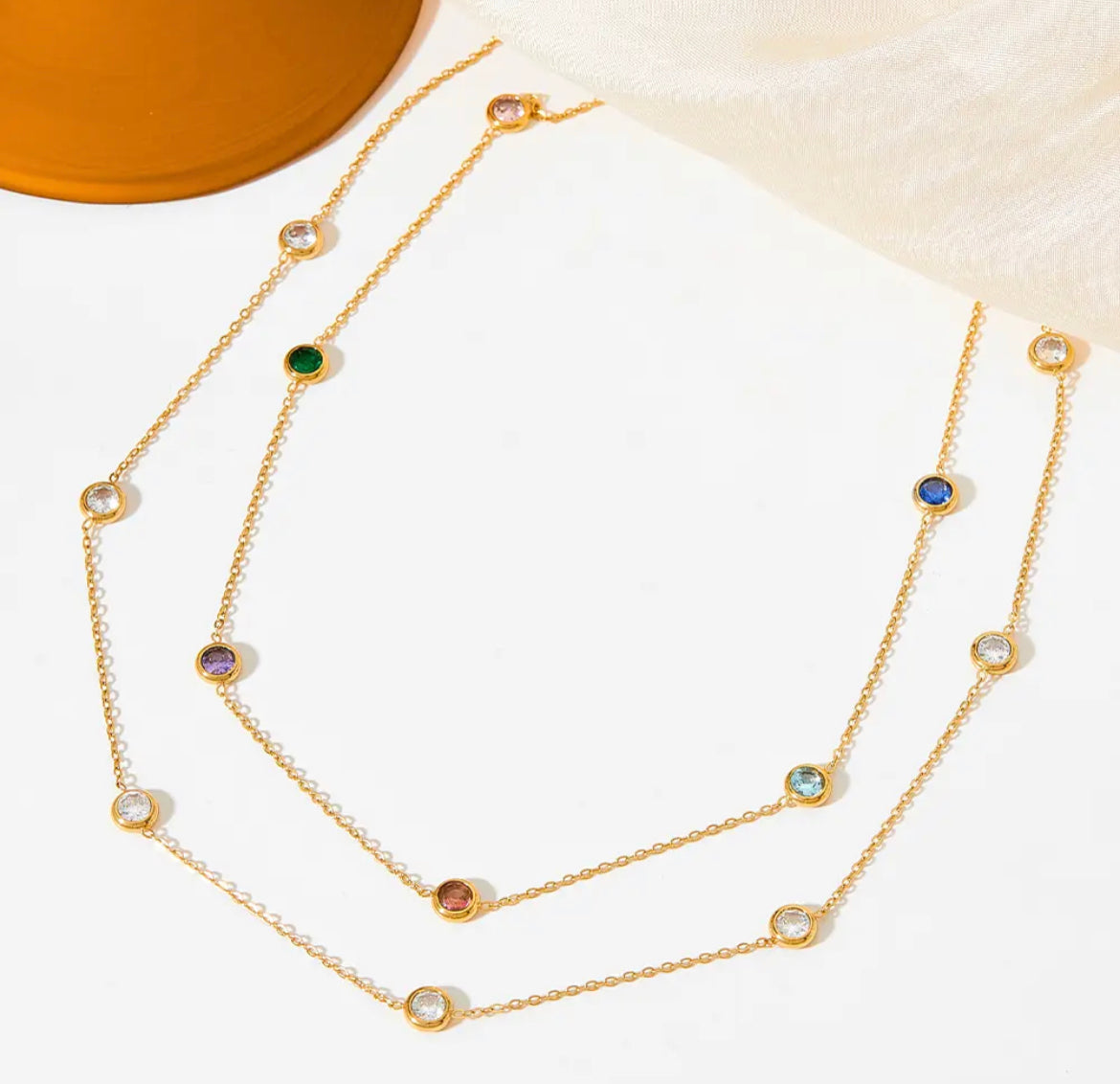 
                  
                    Colourful Pendant Necklace | Waterproof & Tarnish-Free
                  
                