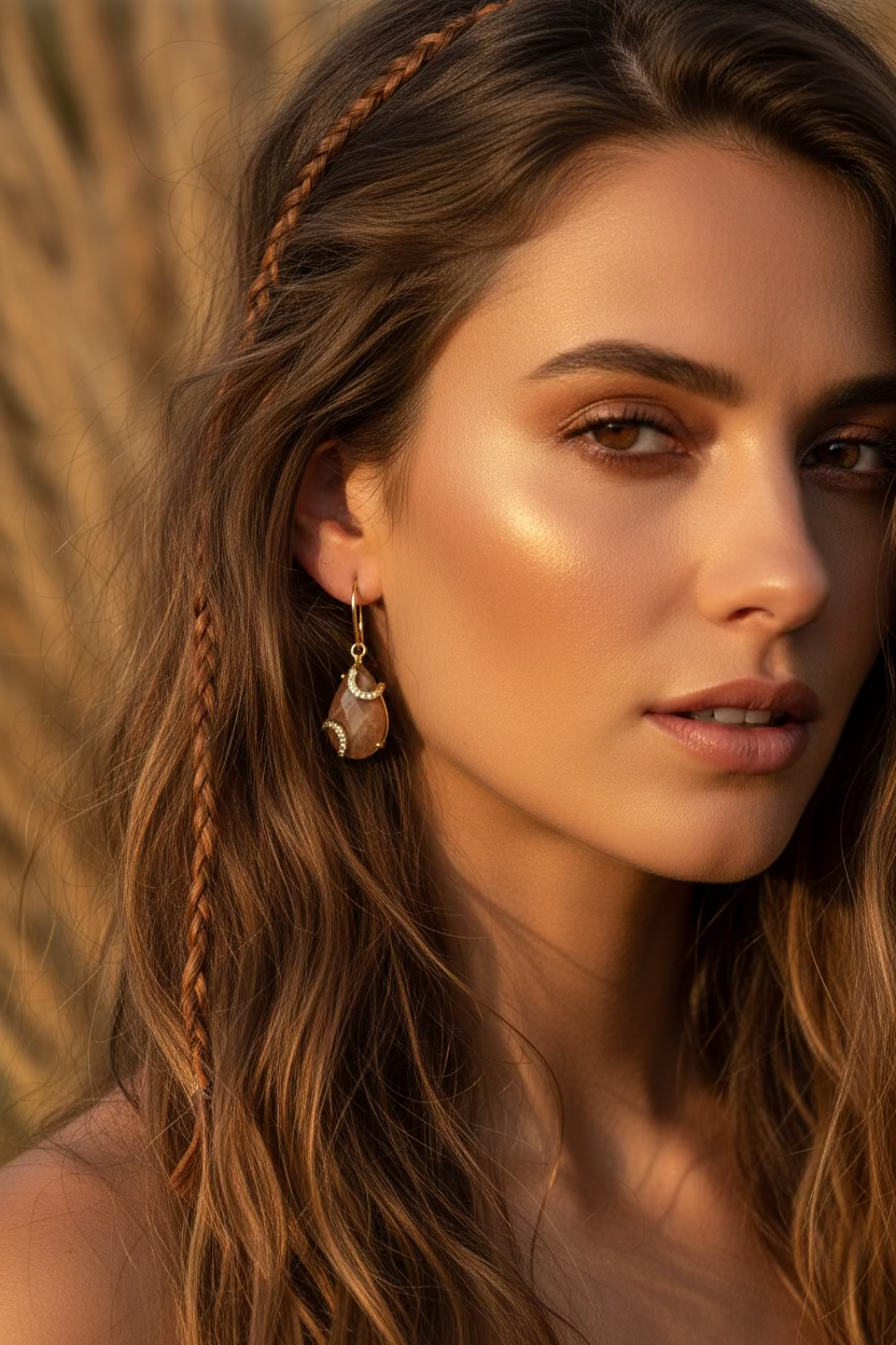 
                  
                    Sunstone Luna Earrings
                  
                