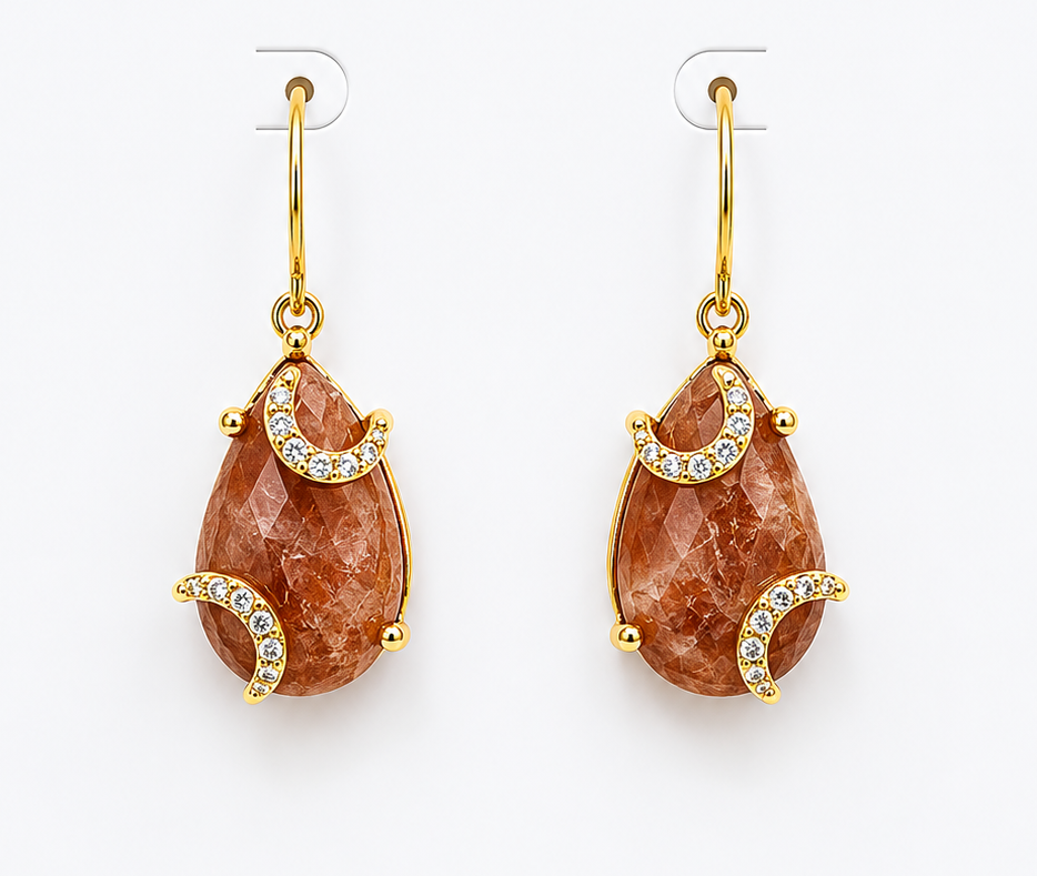 
                  
                    Sunstone Luna Earrings
                  
                