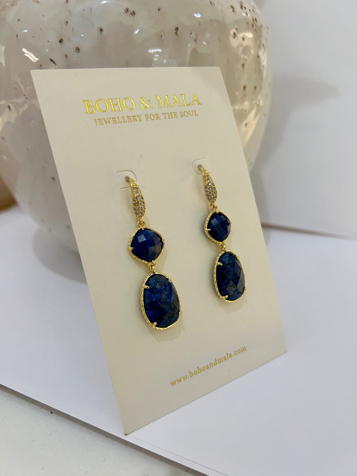 
                  
                    Lapis Lazuli Amara Earrings
                  
                