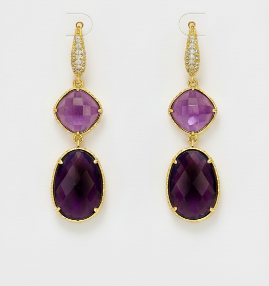 
                  
                    Amethyst Amara Earrings
                  
                