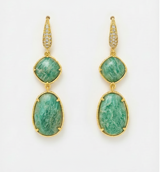 
                  
                    Amazonite Amara Earrings
                  
                