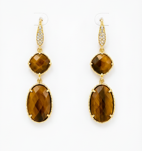 
                  
                    Tiger’s Eye Amara Earrings
                  
                