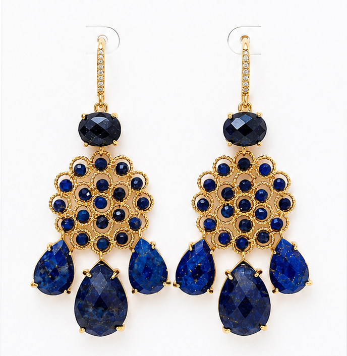 
                  
                    Lapis Lazuli Soleya Earrings
                  
                