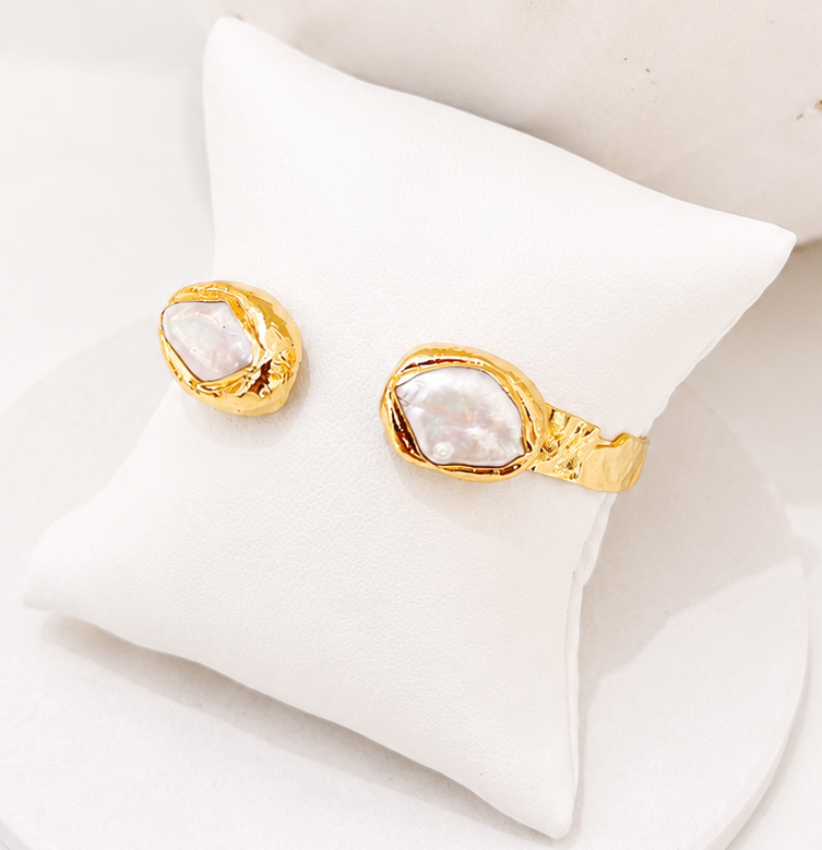 
                  
                    Thalassa Fresh Water Pearl Oval Cuff Bracelet
                  
                