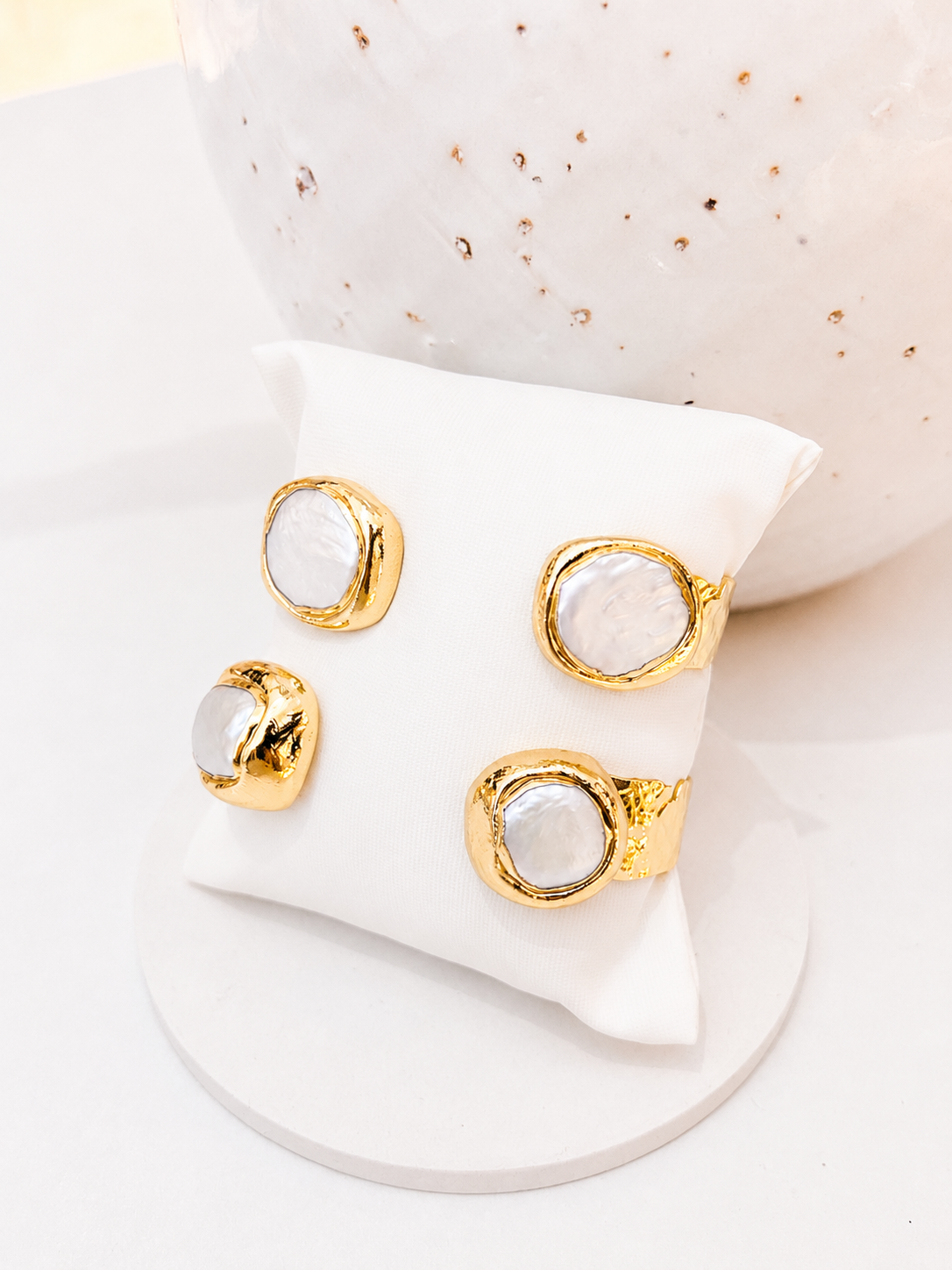
                  
                    Nerina Circle Fresh Water Pearl Cuff Bracelet
                  
                