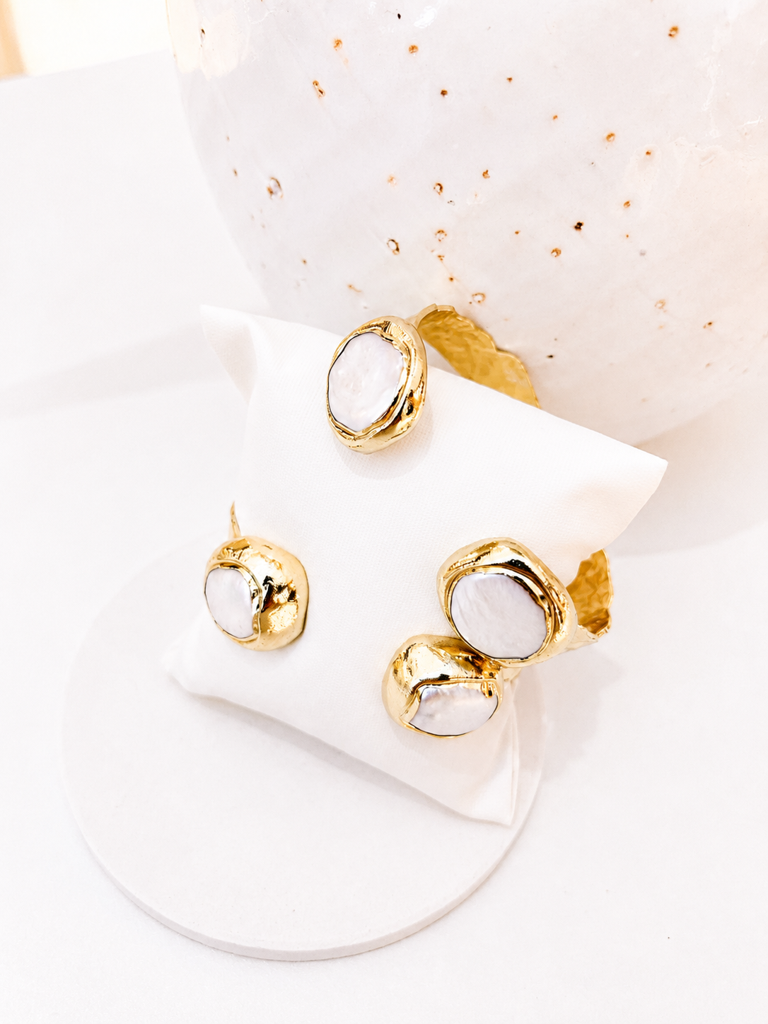 
                  
                    Nerina Circle Fresh Water Pearl Cuff Bracelet
                  
                