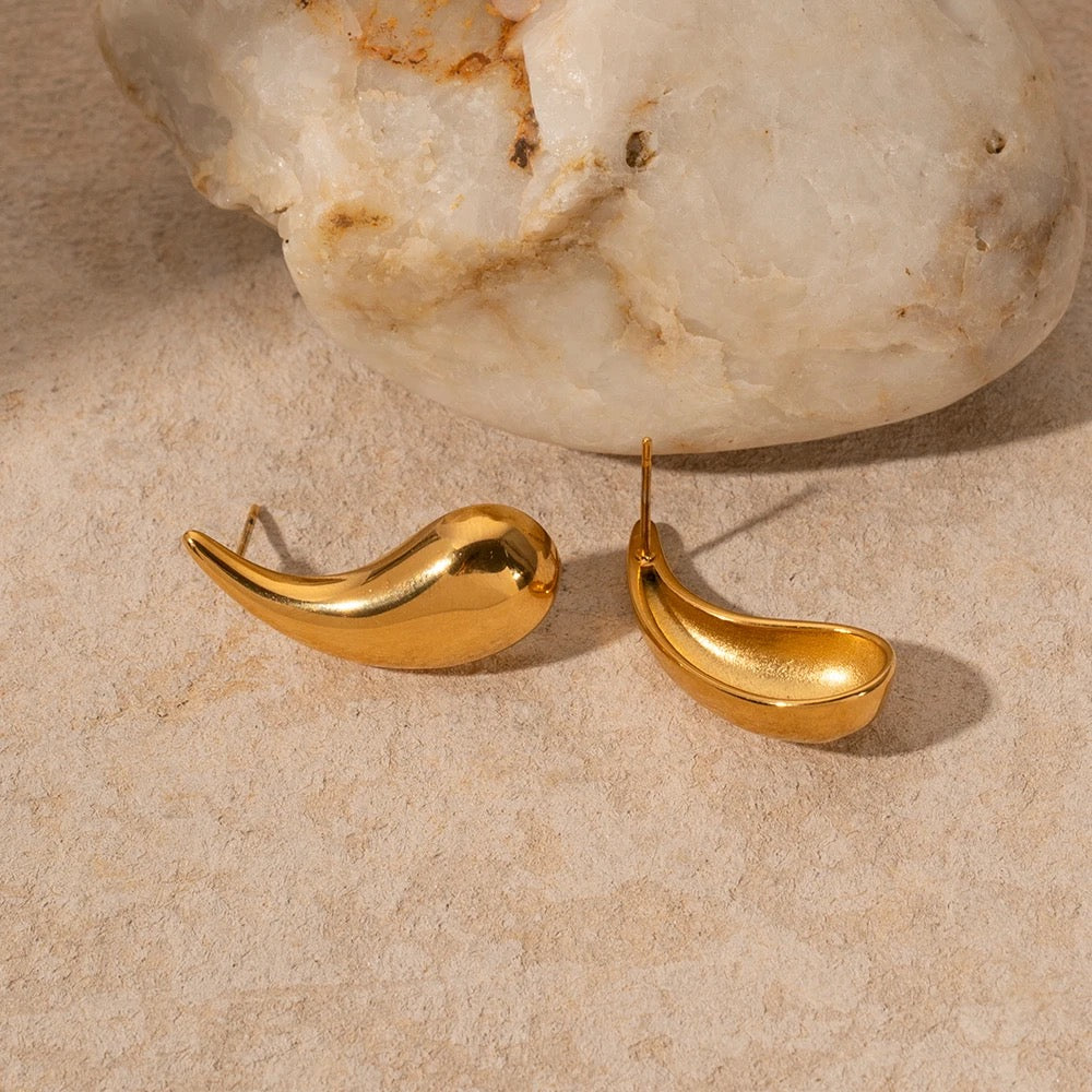 
                  
                    Gold Plated Stainless Steel Waterproof & Tarnish-Free Earrings- Boho Jewellery For Wild Souls
                  
                