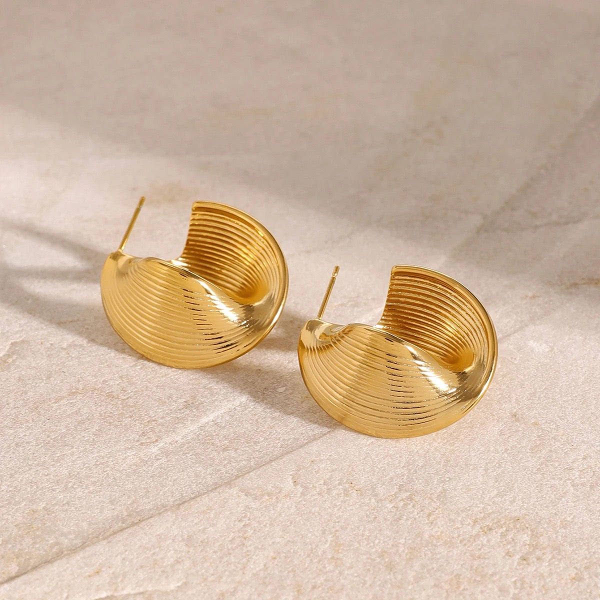 
                  
                    Gold Plated Stainless Steel Waterproof & Tarnish-Free Earrings- Boho Jewellery For Wild Souls
                  
                