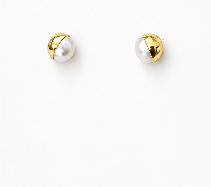 
                  
                    Freshwater Pearl Lumi Gold Stud Earrings – Genuine Freshwater Pearl Earrings
                  
                