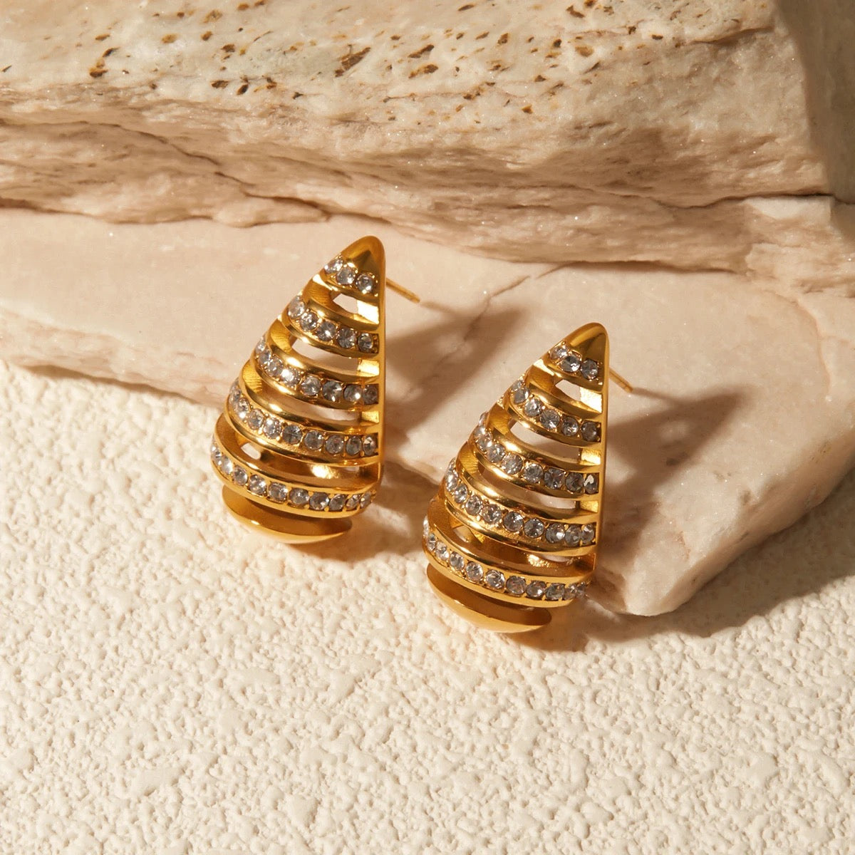 
                  
                    Gold Plated Stainless Steel Waterproof & Tarnish-Free Earrings- Boho Jewellery For Wild Souls
                  
                