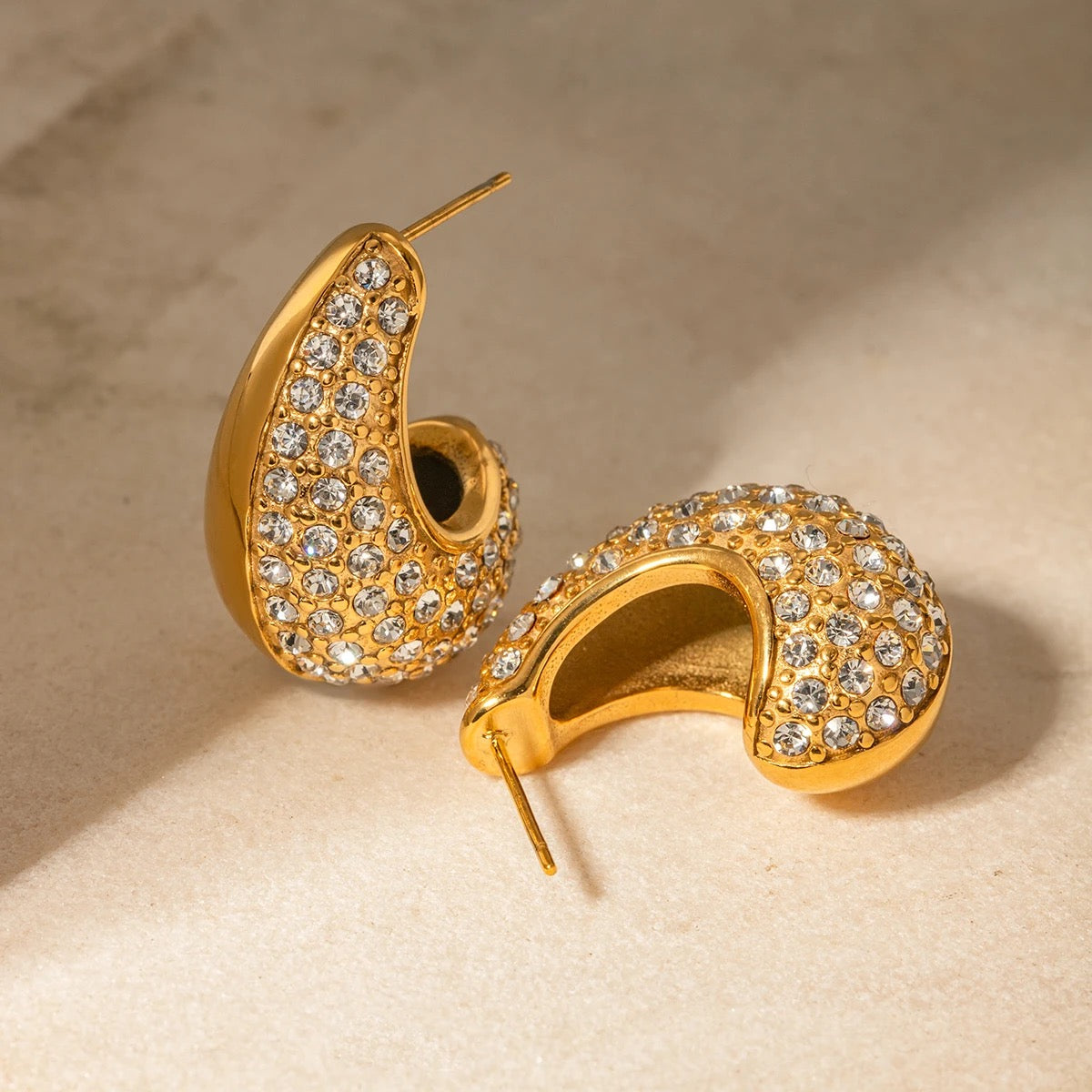 
                  
                    Gold Plated Stainless Steel Waterproof & Tarnish-Free Earrings- Boho Jewellery For Wild Souls
                  
                
